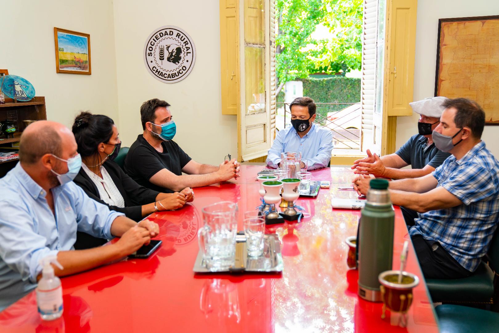 La Sociedad Rural de Chacabuco se reunió con el Intendente Víctor Aiola
